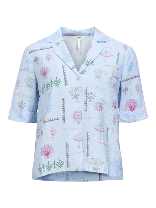 OBJECT Bluse 'OBJHailey'  blå / lyseblå / grøn / pink