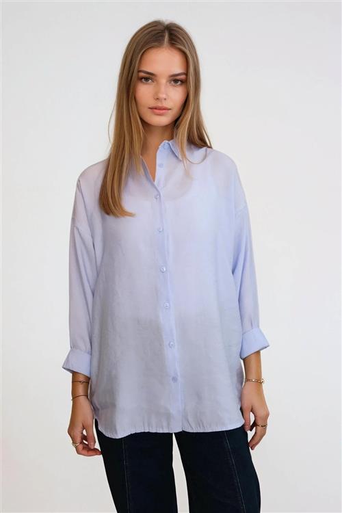 Mia Skjorte - Himmelblå - 2XL - TeeShoppen
