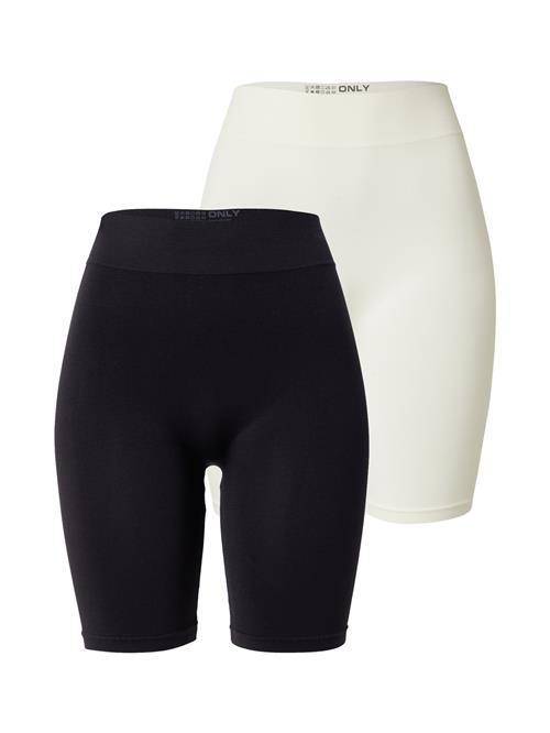 ONLY Leggings 'ONLVICKY'  sort / hvid