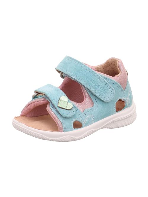 SUPERFIT Sandaler 'POLLY'  turkis / lysegrøn / lyserød