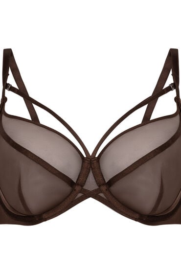 Hunkemöller Rianne ikke-formstøbt bøjle-bh Brown