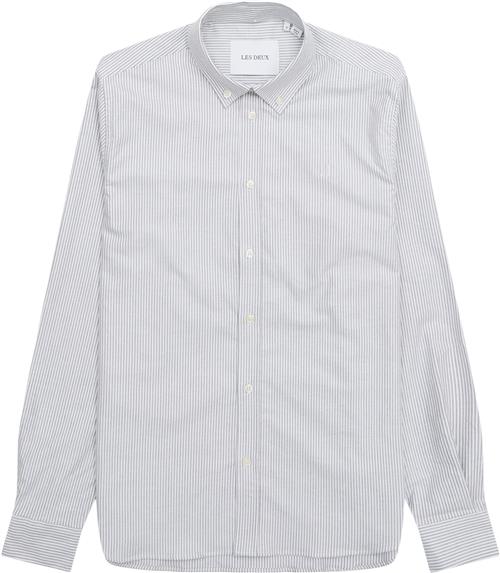 LES DEUX Konrad Stripe Oxford Skjorte