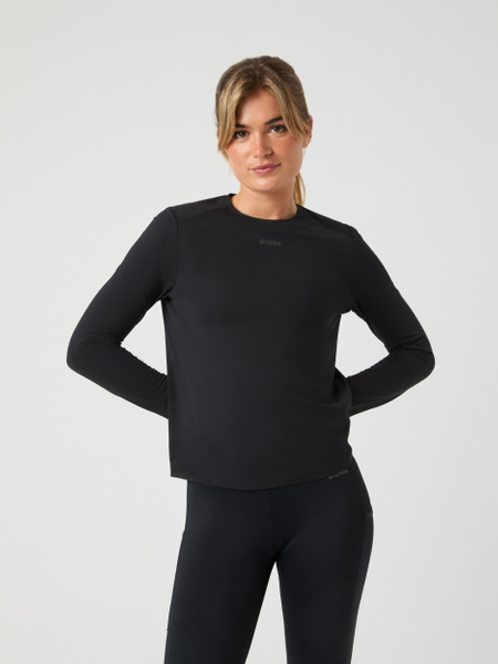 Björn Borg Borg Running Feather Long Sleeve T-shirt Sort, XXL