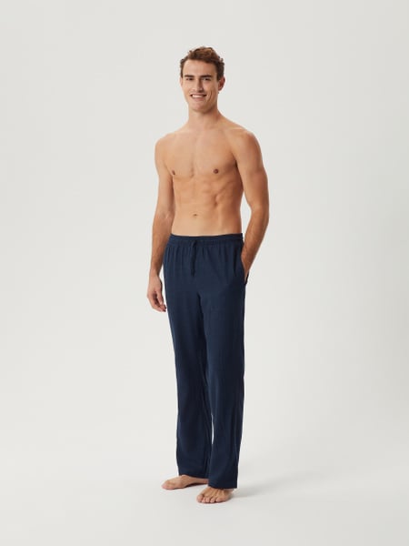 Björn Borg Core Soft Flannel Pyjama Pants Blå, XXL