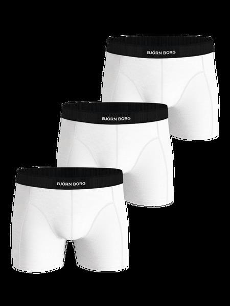 Björn Borg Organic Cotton Stretch Boxers 3-pack Hvid, XL