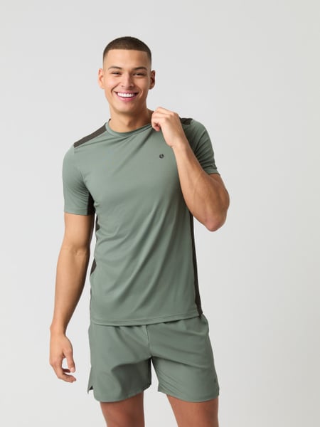 Björn Borg Ace Mesh Panel T-shirt Grøn, XXL