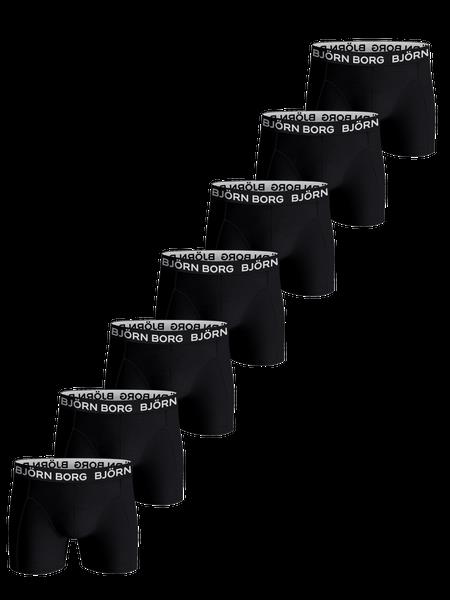 Björn Borg Cotton Stretch Boxers 7-pack Sort, S