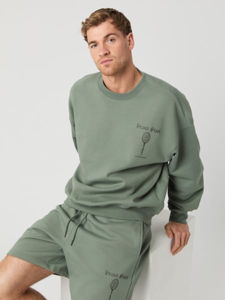 Björn Borg Ace Oversized Sweatshirt Grøn, XXL
