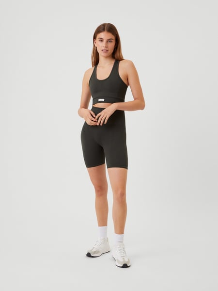 Björn Borg Studio Seamless Rib Shorts Grøn, S