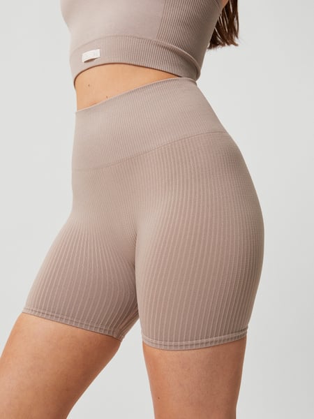 Björn Borg Studio Seamless Rib Shorts Beige, S