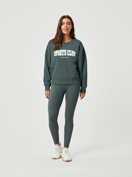 Björn Borg Studio Highwaist Rib Tights Grøn, XXL