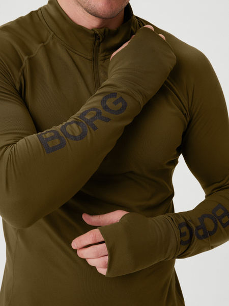 Björn Borg Borg Midlayer Half Zip Grøn, XXL