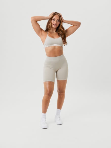 Björn Borg Alice Stenlöf Seamless Rib Shorts Beige, XS