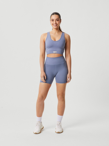 Björn Borg Borg Seamless Rib Shorts Blå, XS