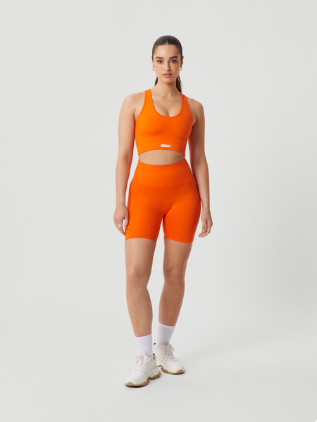 Björn Borg Borg Seamless Rib Shorts Orange, XS