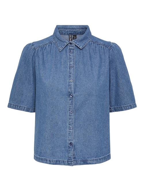 PIECES Bluse 'PCMag'  blue denim