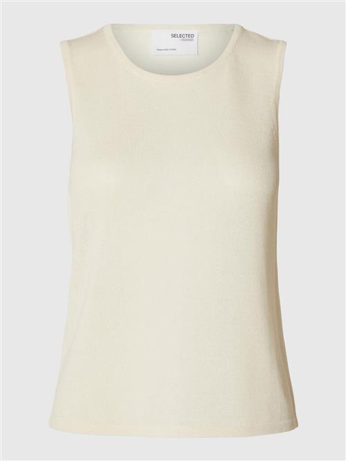 Se SELECTED FEMME Sticktop 'SLFMoon'  ecru ved About You