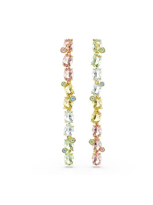Swarovski Øreringe 'Gema'  guld / lysegrøn / pitaya / transparent