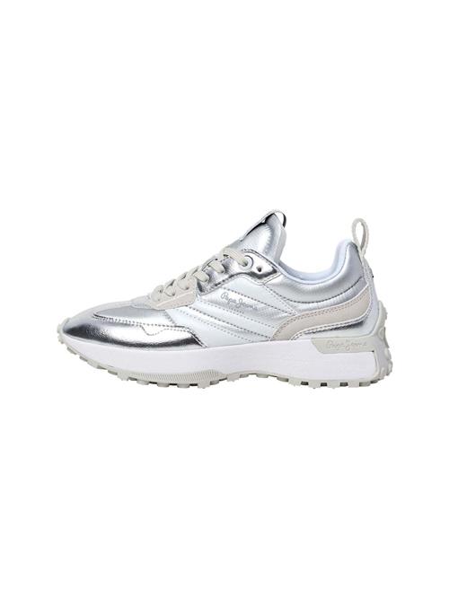Pepe Jeans Sneaker low 'Lucky'  beige / pastelblå / sølv