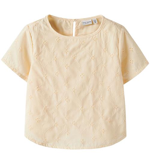 Name It Name it Skjorte k/Ã¦ - NkfVioleta - Buttercream m. Broderi Anglai