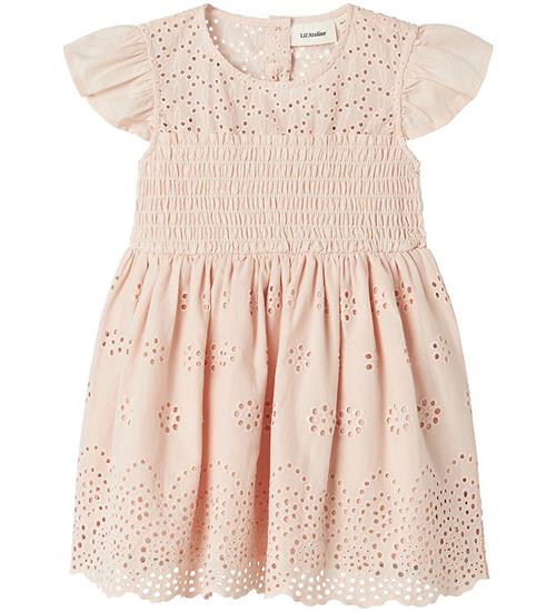 Lil Atelier Lil' Atelier Kjole - NmfJedi - Peach Blush m. Broderi Anglaise