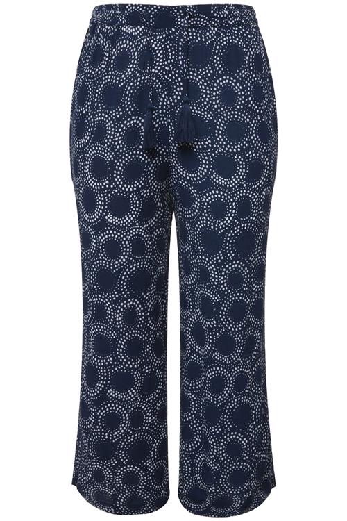 Ulla Popken Bukser  navy / hvid