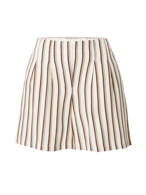 VERO MODA Bukser med lægfolder  beige / lysebrun / mørkebrun
