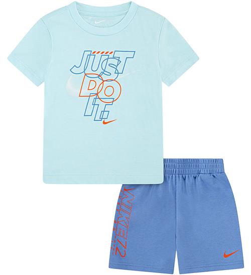 Nike ShortssÃ¦t - T-shirt/Shorts - Blue Beyond
