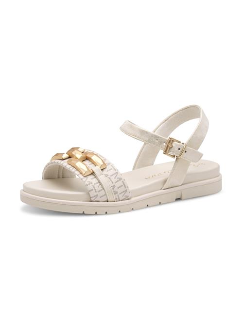 MARCO TOZZI Sandaler  beige / guld / sort