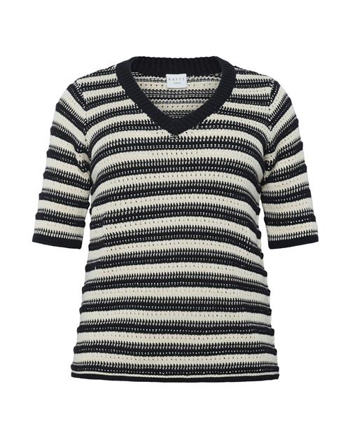 KAFFE CURVE Pullover 'KCstina'  sort / hvid