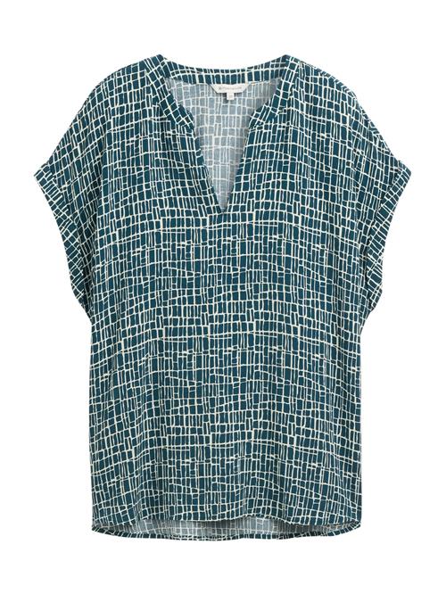 TOM TAILOR Bluse  creme / petroleum