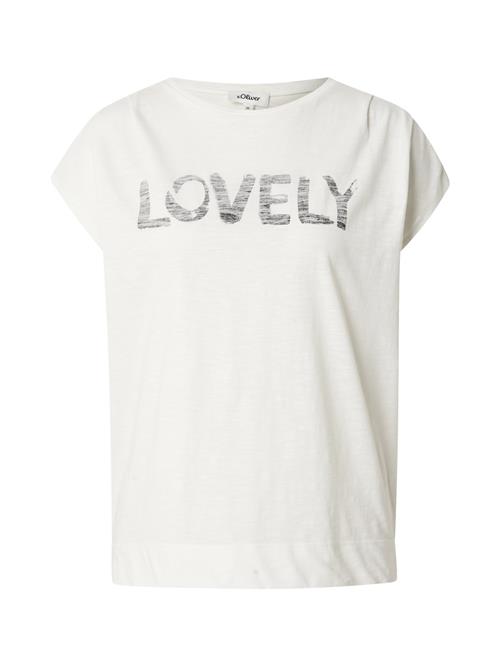 s.Oliver Shirts  ecru / grå-meleret