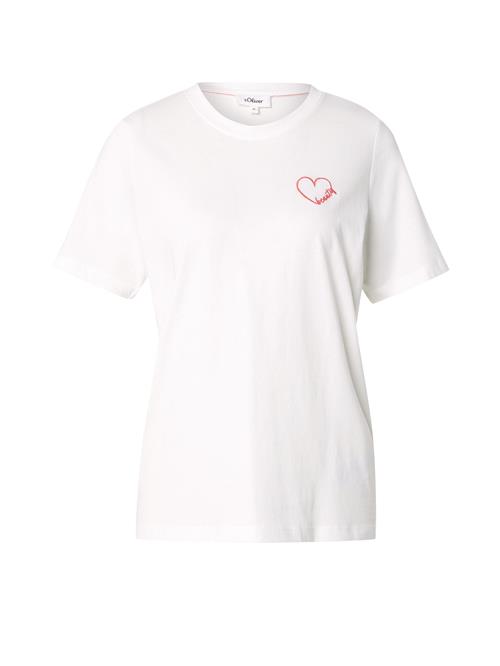 s.Oliver Shirts  ecru / blodrød