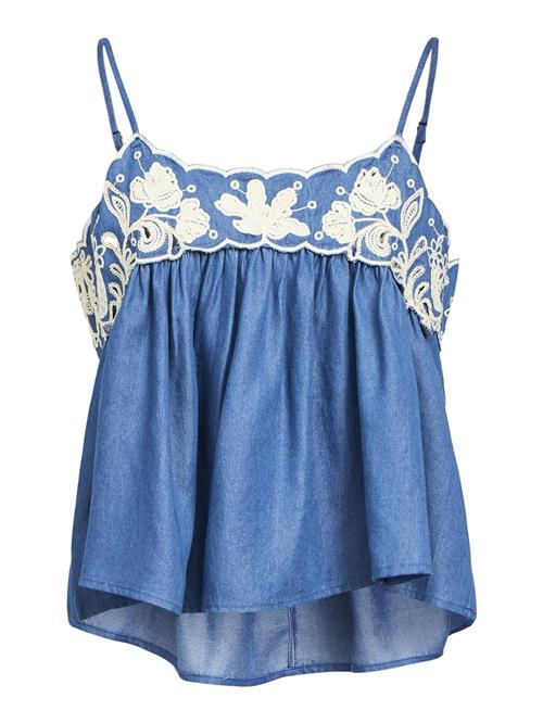 OBJECT Overdel 'OBJElla'  blue denim / hvid