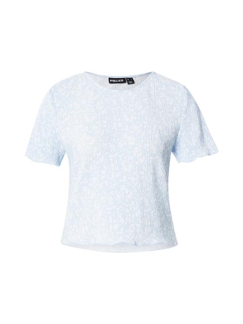 PIECES Shirts 'PCFLORA'  lyseblå / hvid