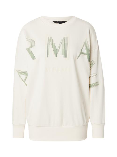 ARMANI EXCHANGE Sweatshirt  grå / khaki / offwhite