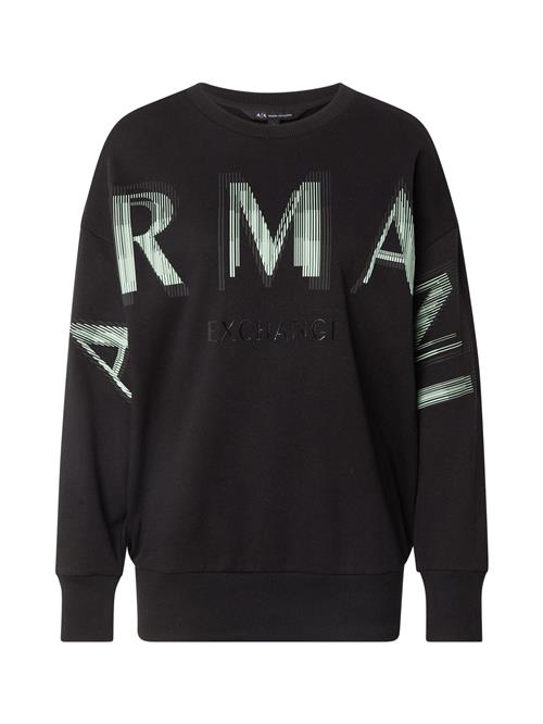 Se ARMANI EXCHANGE Sweatshirt  antracit / mint / sort ved About You