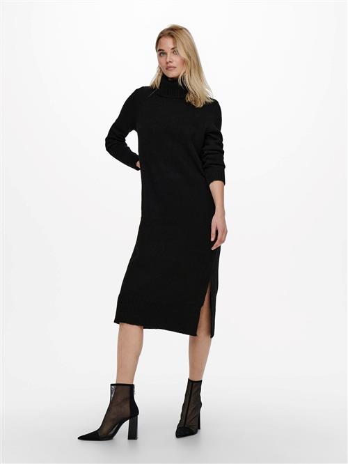 Brandie Roll Neck Dress - Sort - Dame - M - ONLY