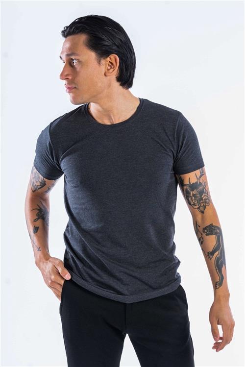 Performance T-shirt - Mørke Grå - Herre - L - TeeShoppen