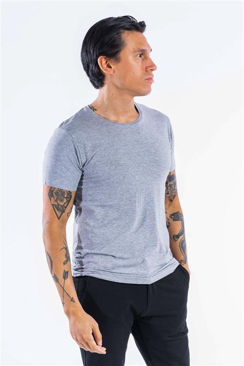Performance T-shirt - Lyse grå - Herre - 2XL - TeeShoppen