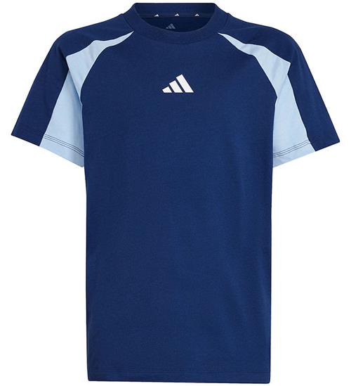adidas Performance T-shirt - J CB T - Blå m. Logo
