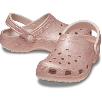 Crocs Classic Glitter Clog Unisex Lyserosa US M8/W10 (EU 41-42)