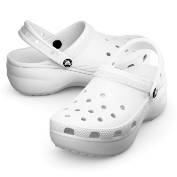 Crocs Classic Platform Clog Hvid US W10 (EU 41-42) Dame