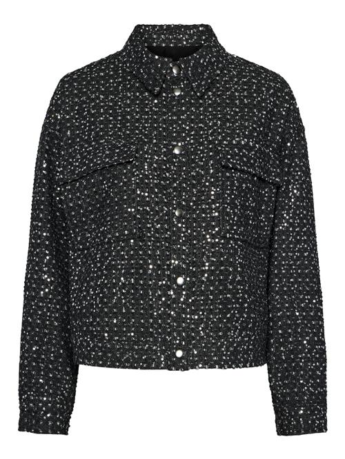 PIECES Overgangsjakke 'PCRoberta'  grey denim / sølv