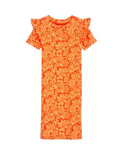 WE Fashion Kjole  orange / hummer