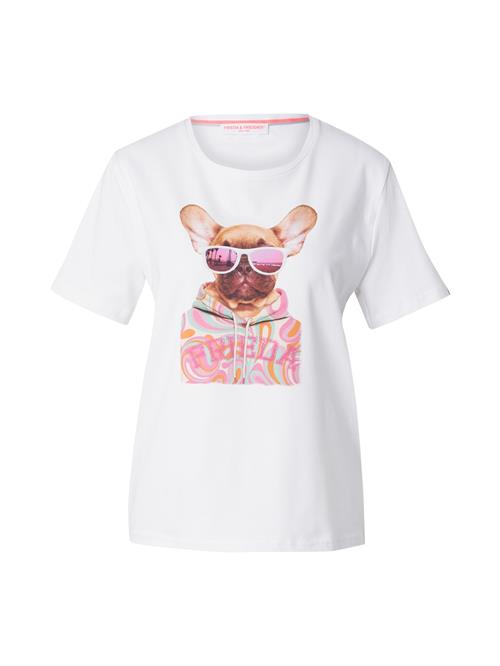 Frieda & Freddies NY Shirts  cognac / pink / hvid
