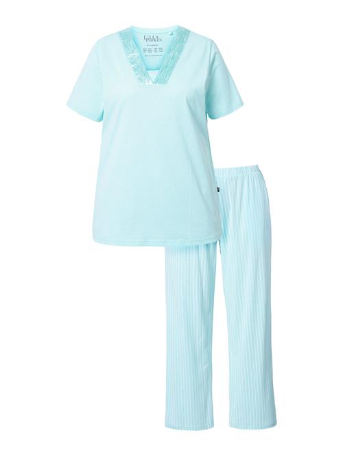 Se Ulla Popken Pyjamas  mint / hvid ved About You