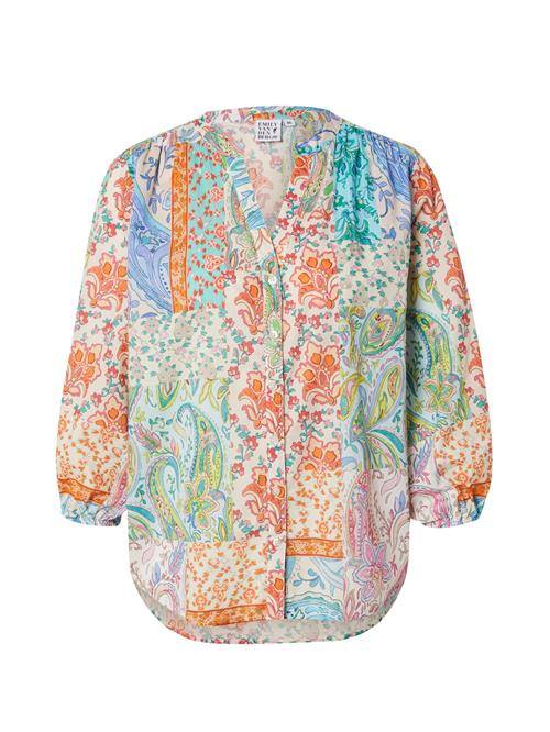 Emily Van Den Bergh Bluse  beige / himmelblå / orange / gammelrosa