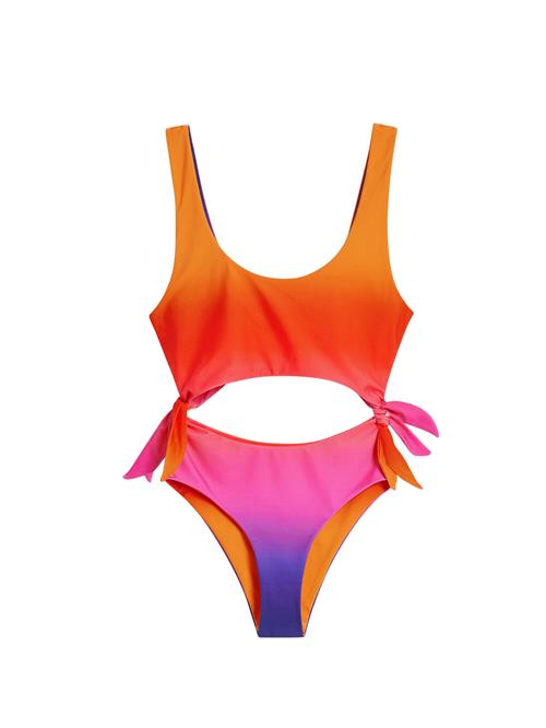 Desigual Badedragt  navy / mørkeorange / lyserød
