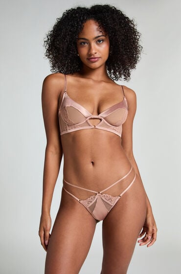 Hunkemöller Brasiliansk trusse bundløs Nisha Beige